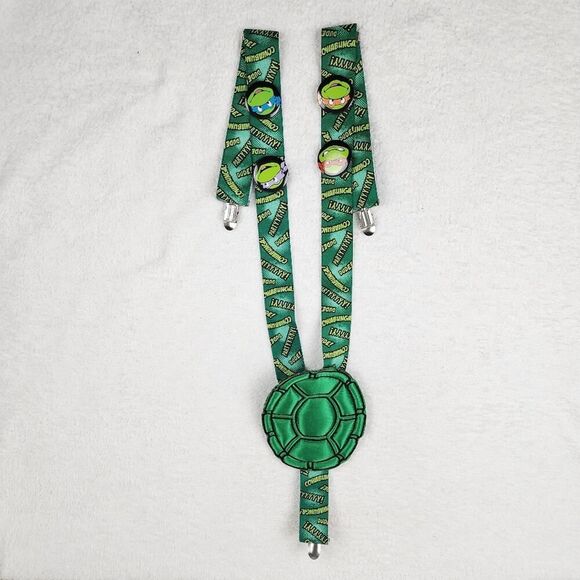 Teenage Mutant Ninja Turtles Green Suspenders with Pins - Picture 8 of 8